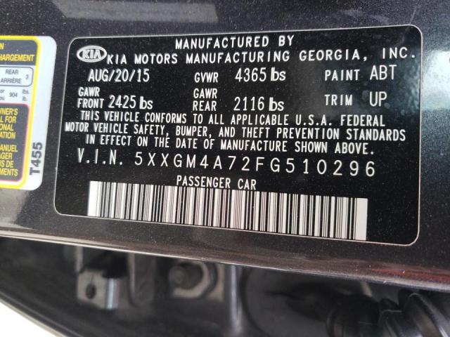 Photo 10 from auction – 2015 KIA OPTIMA LX with VIN 5XXGM4A72FG510296