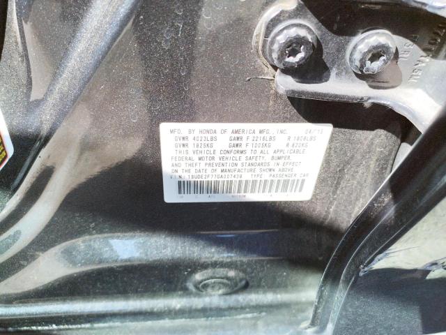 Photo 10 from auction – 2016 ACURA ILX PREMIU with VIN 19UDE2F77GA007438