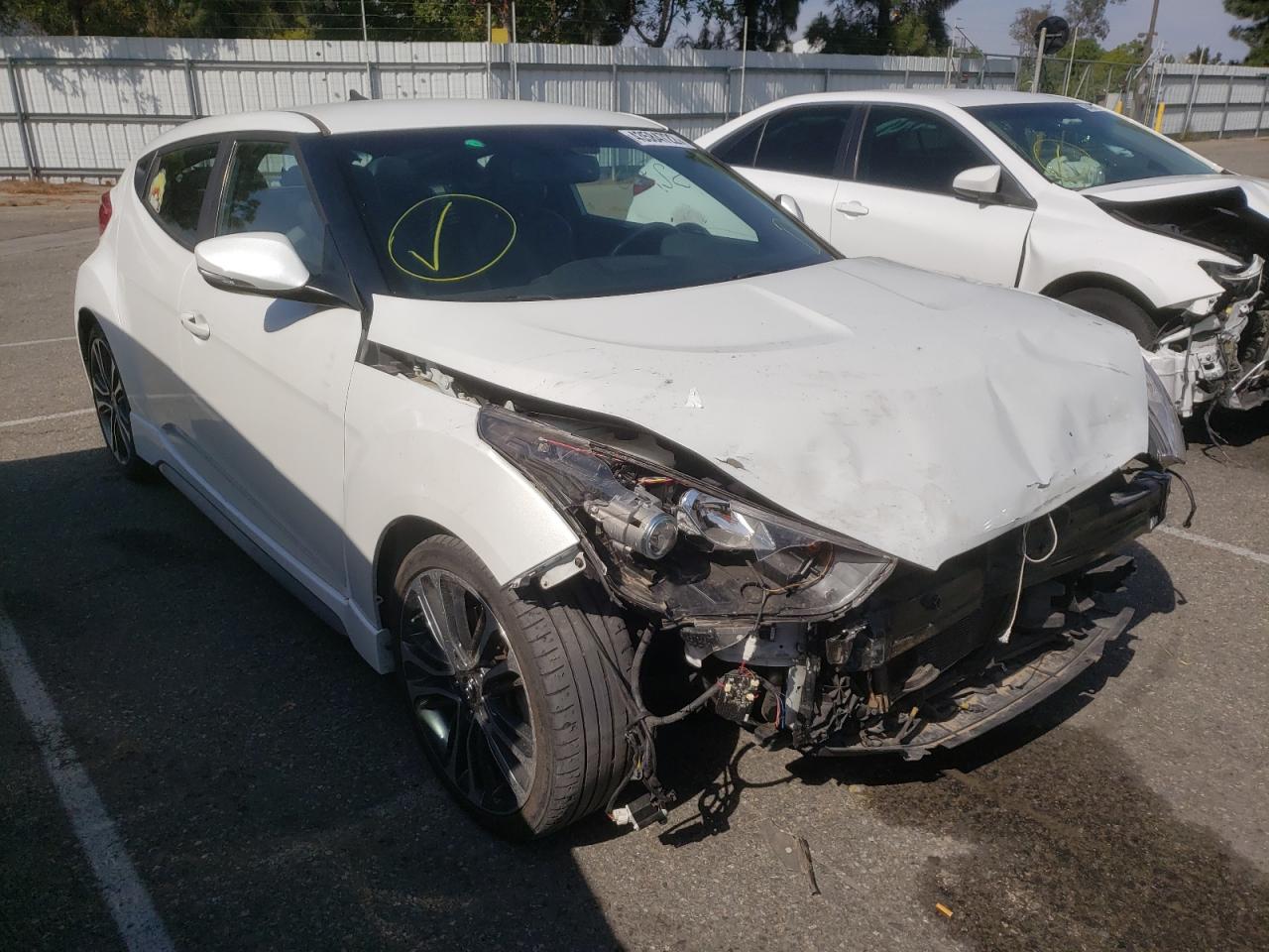 HYUNDAI VELOSTER T 2016 with VIN KMHTC6AE0GU297349 - Photo from auction