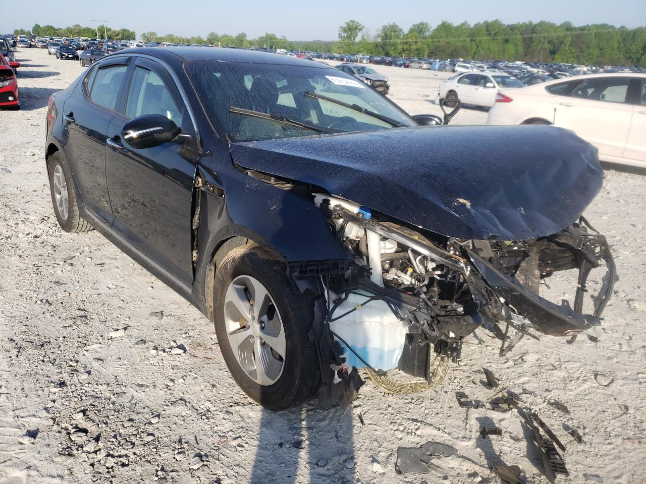KIA OPTIMA HYB 2014 with VIN KNAGM4AD0E5074585 - Photo from auction
