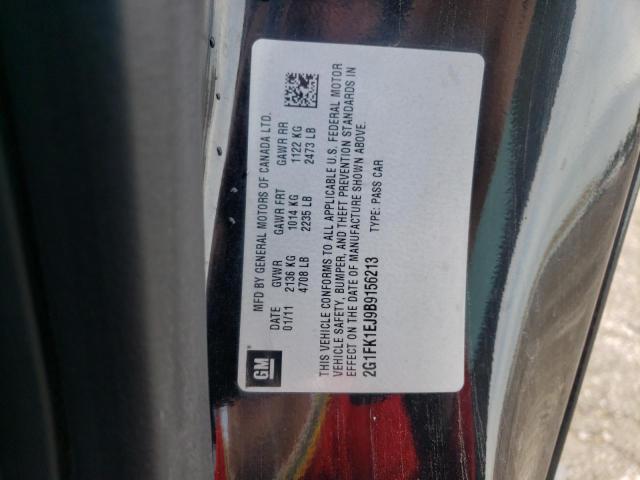 Photo 10 from auction – 2011 CHEVROLET CAMARO 2SS with VIN 2G1FK1EJ9B9156213