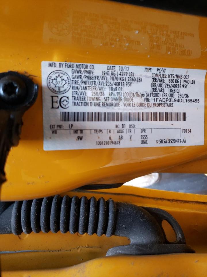 Photo 10 from auction – 2013 FORD FOCUS ST with VIN 1FADP3L94DL165455