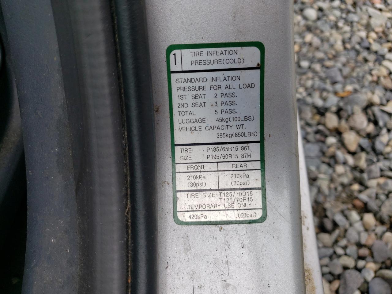 Photo 10 from auction – 2002 HYUNDAI ELANTRA with VIN KMHDN45D62U428684