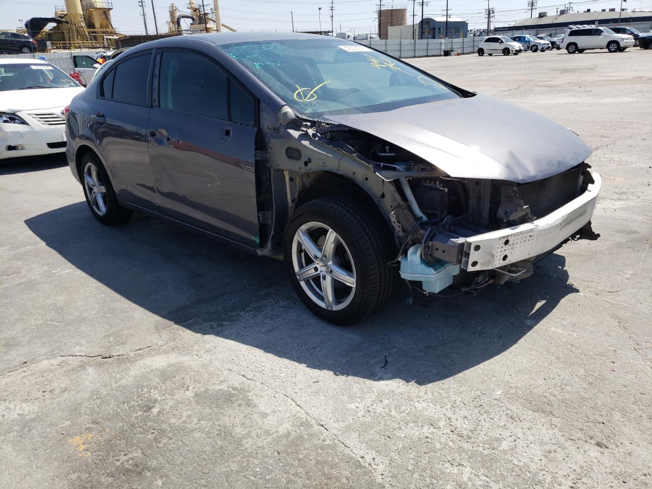 HONDA CIVIC LX 2014 with VIN 19XFB2F57EE270859 - Photo from auction