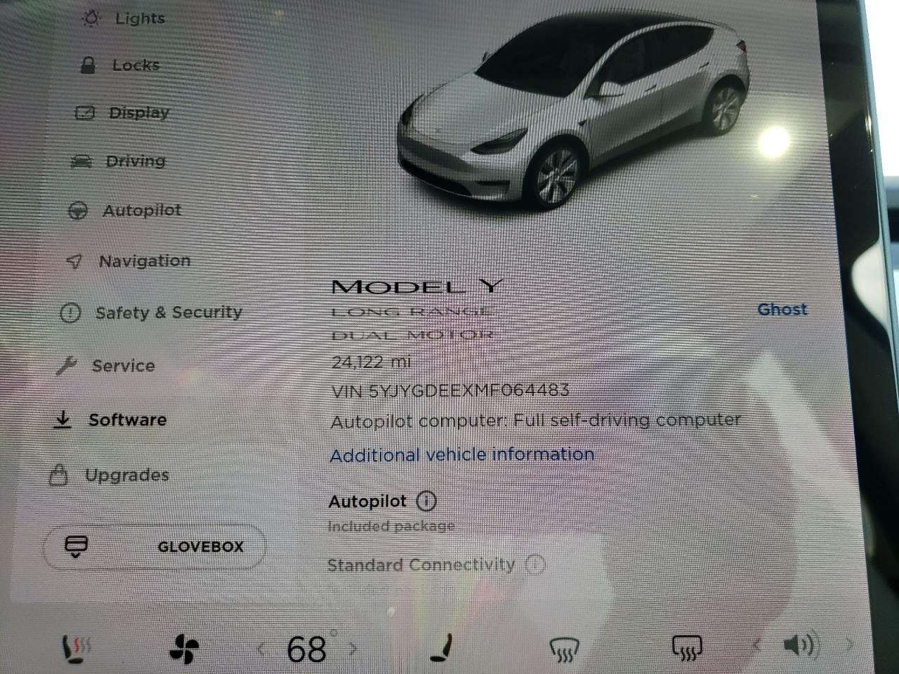 Photo 8 from auction – 2021 TESLA MODEL Y with VIN 5YJYGDEEXMF064483