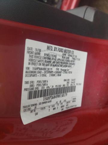 Photo 10 from auction – 2009 FORD FOCUS SES with VIN 1FAHP36N49W158179