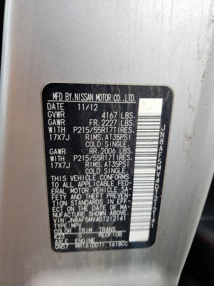 Photo 10 from auction – 2013 NISSAN JUKE S with VIN JN8AF5MV4DT212141