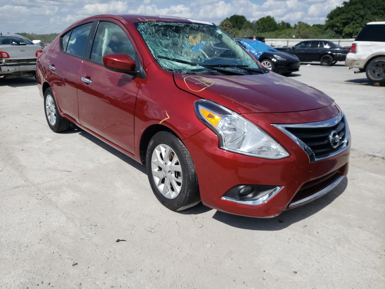 NISSAN VERSA S 2018 with VIN 3N1CN7AP8JL838481 - Photo from auction