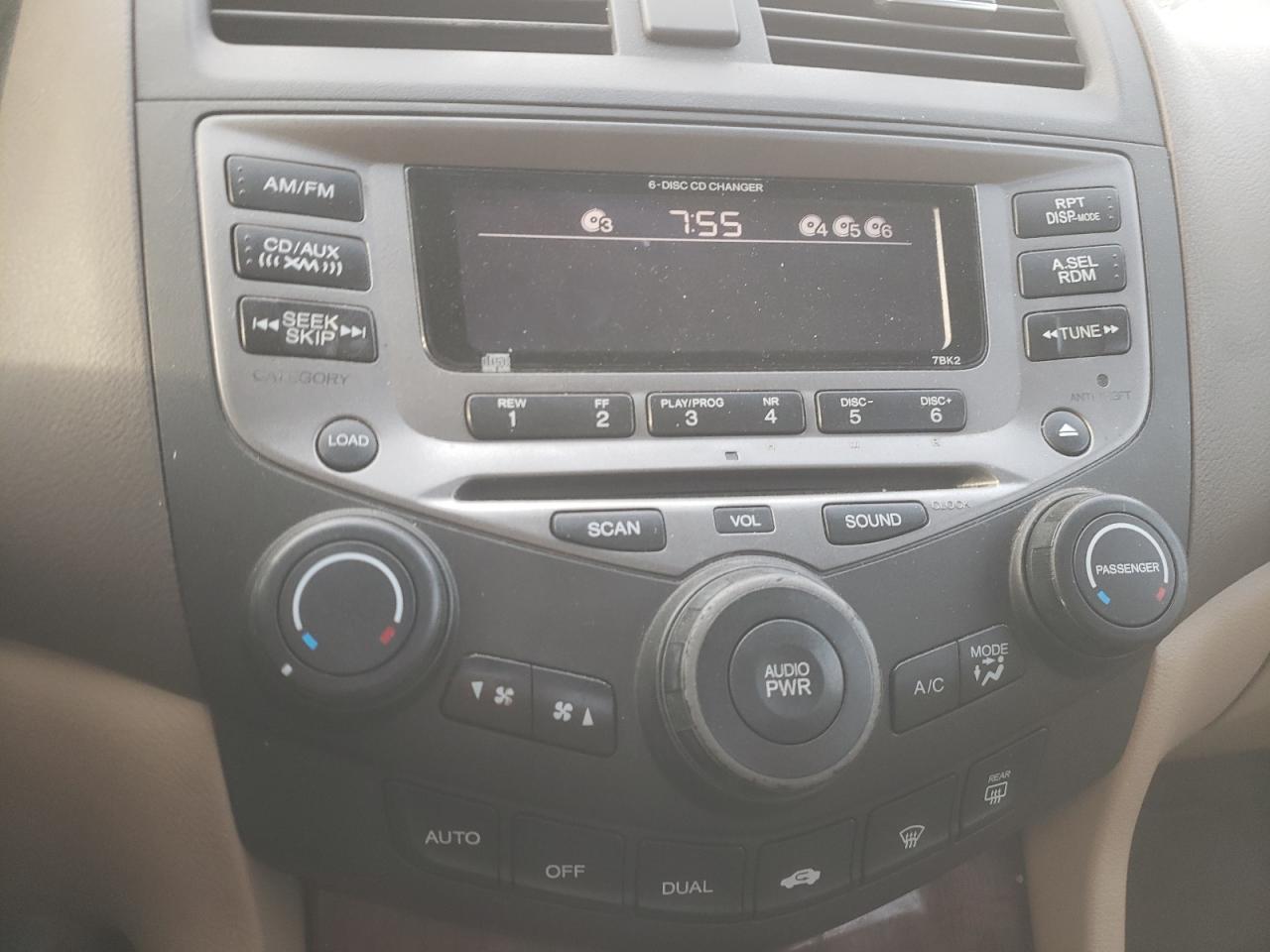 Photo 9 from auction – 2007 HONDA ACCORD EX with VIN 1HGCM56807A024803