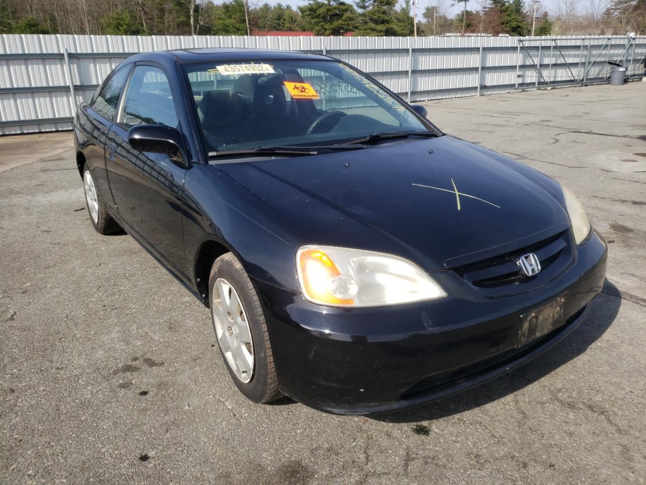 HONDA CIVIC EX 2002 with VIN 1HGEM21982L047301 - Photo from auction