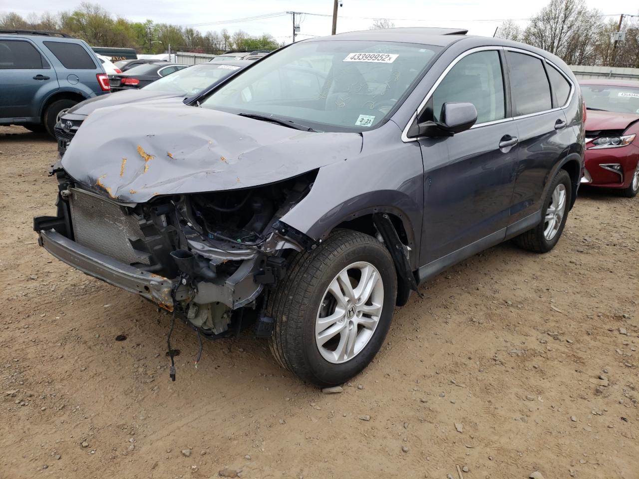 Photo 2 from auction – 2016 HONDA CR-V EX with VIN 2HKRM4H57GH655059