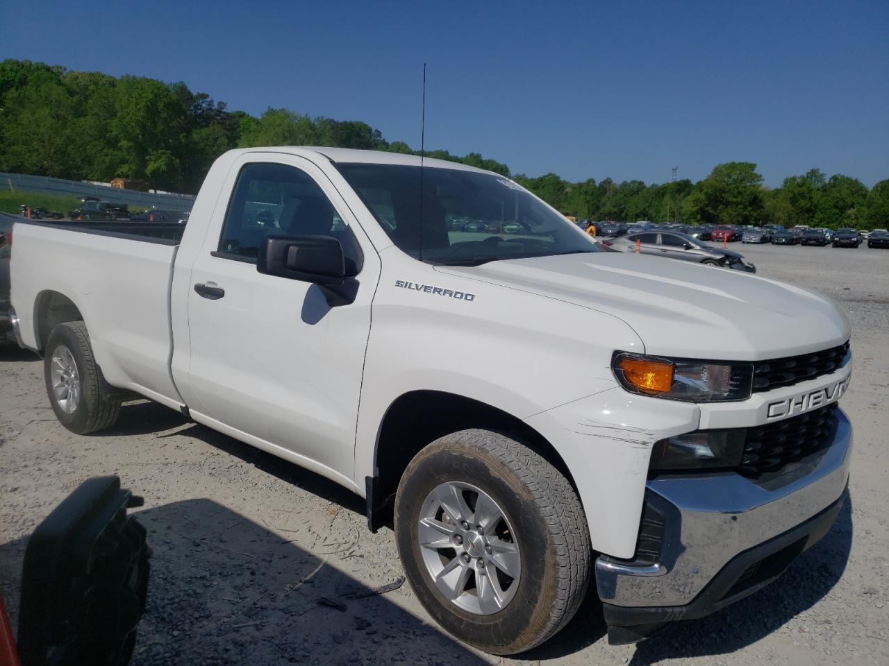 CHEVROLET SILVERADO 2021 with VIN 3GCNWAEF7MG266348 - Photo from auction