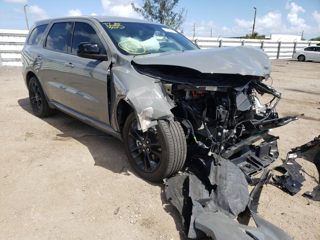 DODGE DURANGO GT 2021 with VIN 1C4RDHDG2MC682482 - Photo from auction