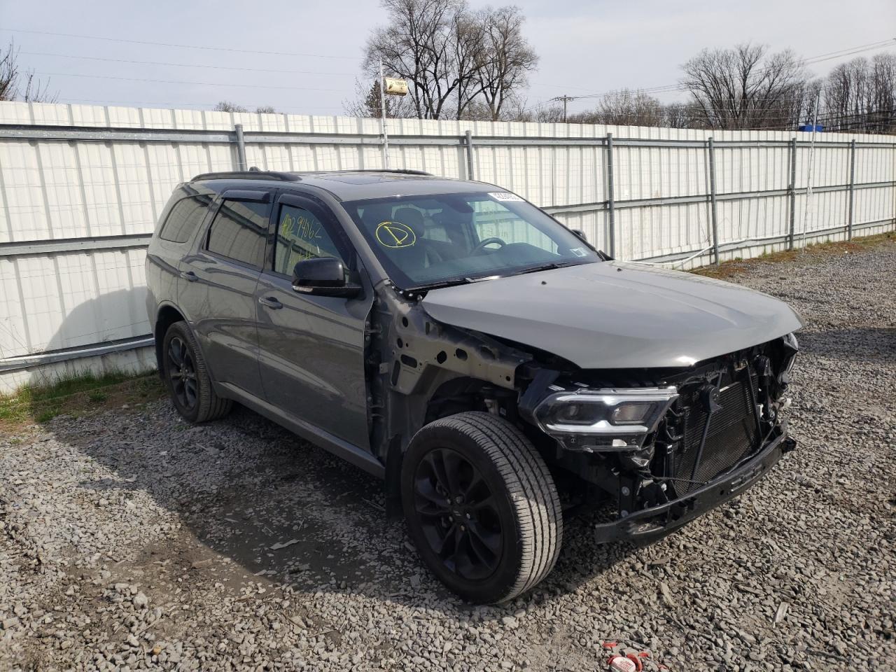 DODGE DURANGO GT 2021 with VIN 1C4RDJDG4MC521610 - Photo from auction