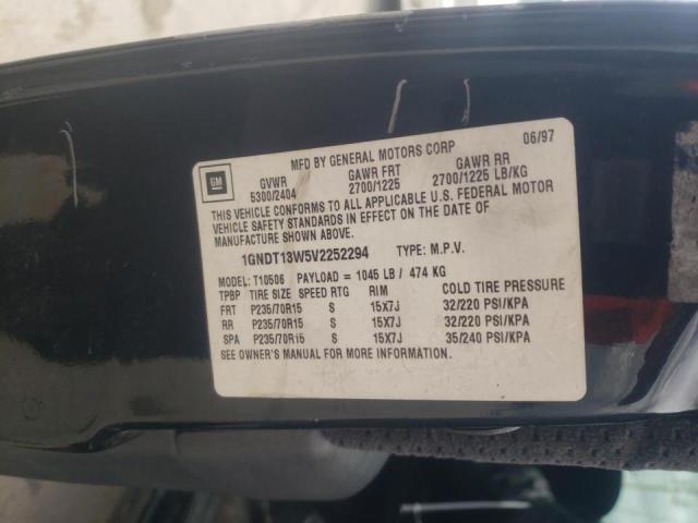 Photo 10 from auction – 1997 CHEVROLET BLAZER with VIN 1GNDT13W5V2252294