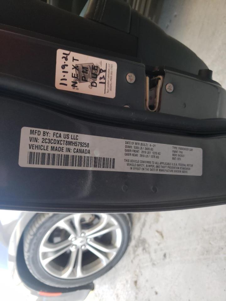 Photo 10 from auction – 2021 DODGE CHARGER R/ with VIN 2C3CDXCT8MH579258