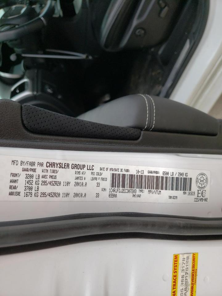 Photo 10 from auction – 2014 JEEP GRAND CHER with VIN 1C4RJFDJ2EC307203