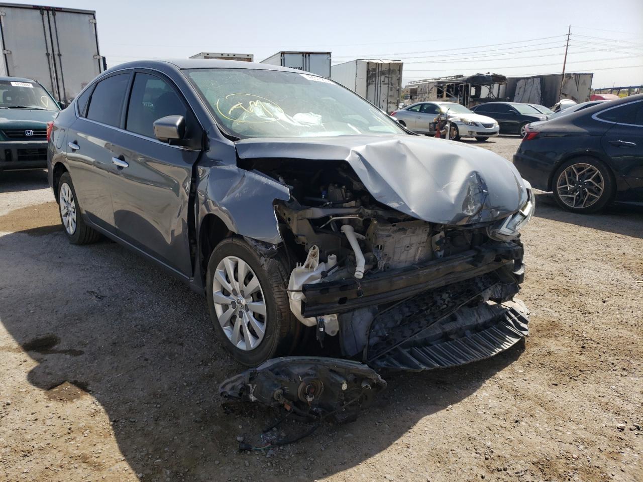 NISSAN SENTRA S 2017 with VIN 3N1AB7AP1HY268904 - Photo from auction