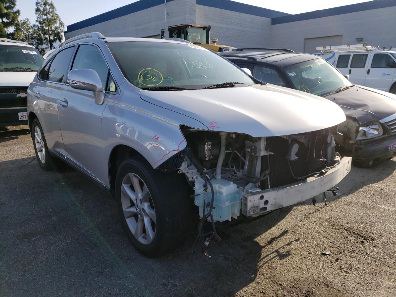 LEXUS RX 350 2010 with VIN 2T2ZK1BA0AC012651 - Photo from auction