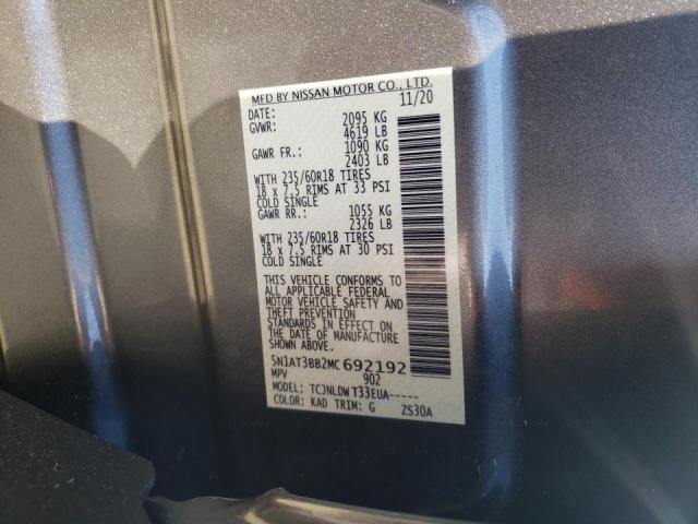 Photo 10 from auction – 2021 NISSAN ROGUE SV with VIN 5N1AT3BB2MC692192