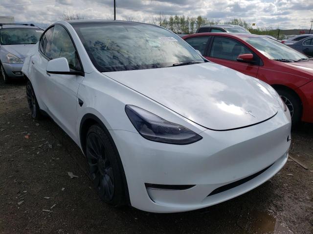 TESLA MODEL Y 2022 with VIN 7SAYGDEF2NF319091 - Photo from auction