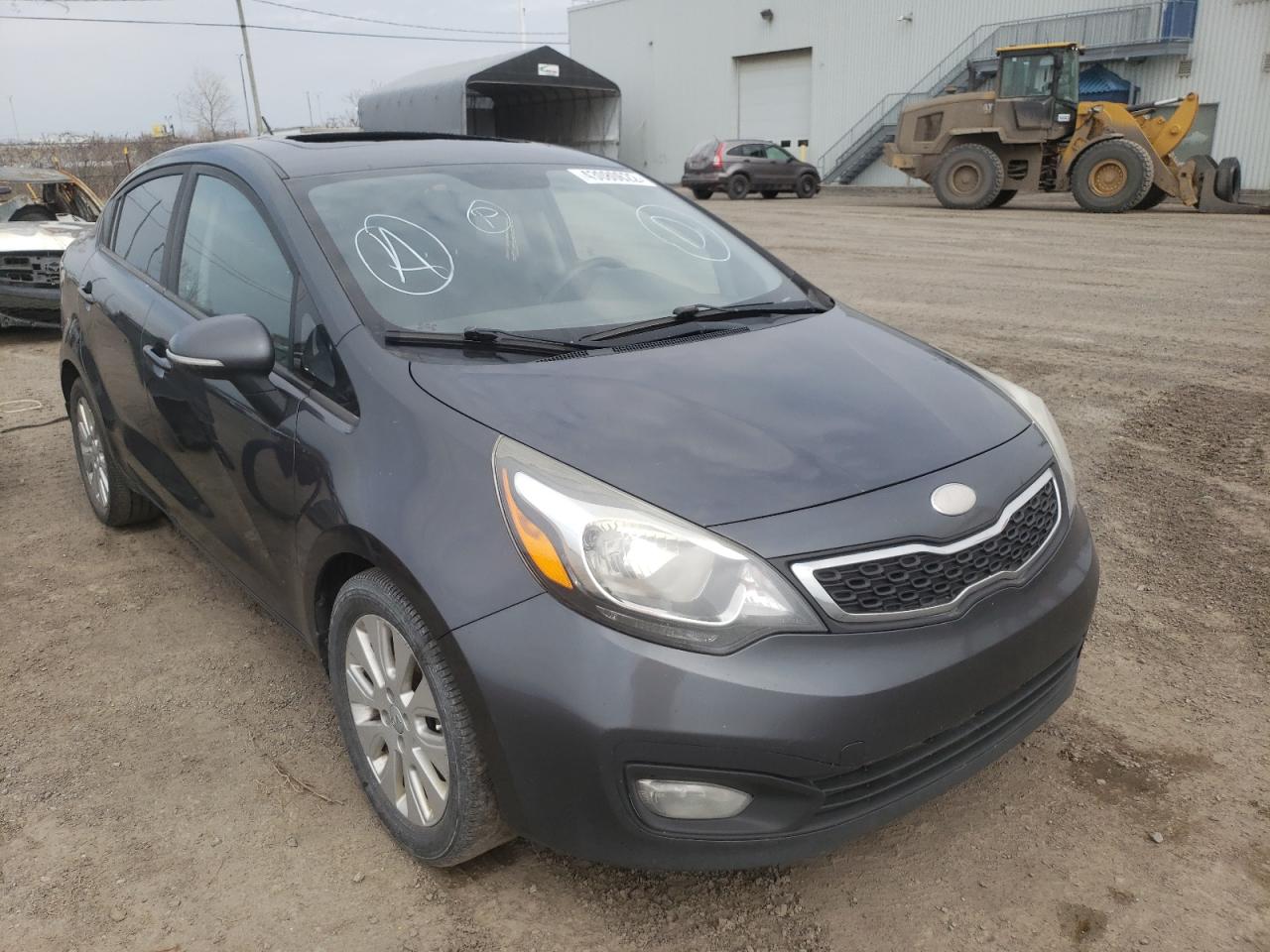 KIA RIO EX 2013 with VIN KNADN4A39D6298017 - Photo from auction