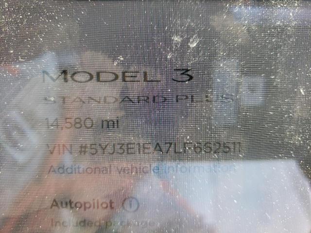 Photo 8 from auction – 2020 TESLA MODEL 3 with VIN 5YJ3E1EA7LF662511