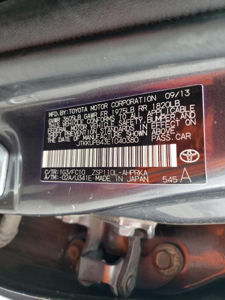 Photo 10 from auction – 2014 TOYOTA SCION XD with VIN JTKKUPB43E1040380