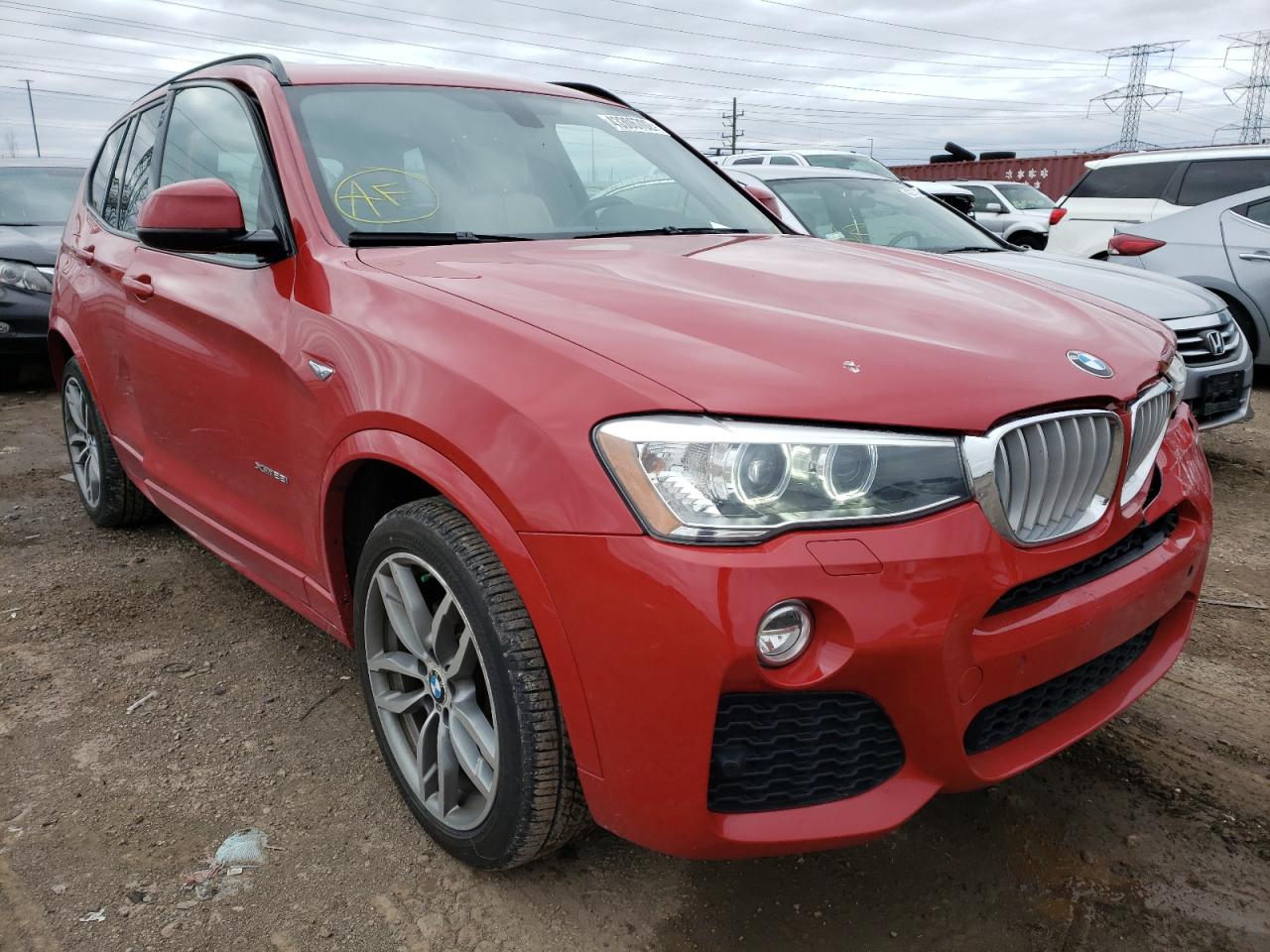 BMW X3 XDRIVE2 2015 with VIN 5UXWX9C59F0D53400 - Photo from auction
