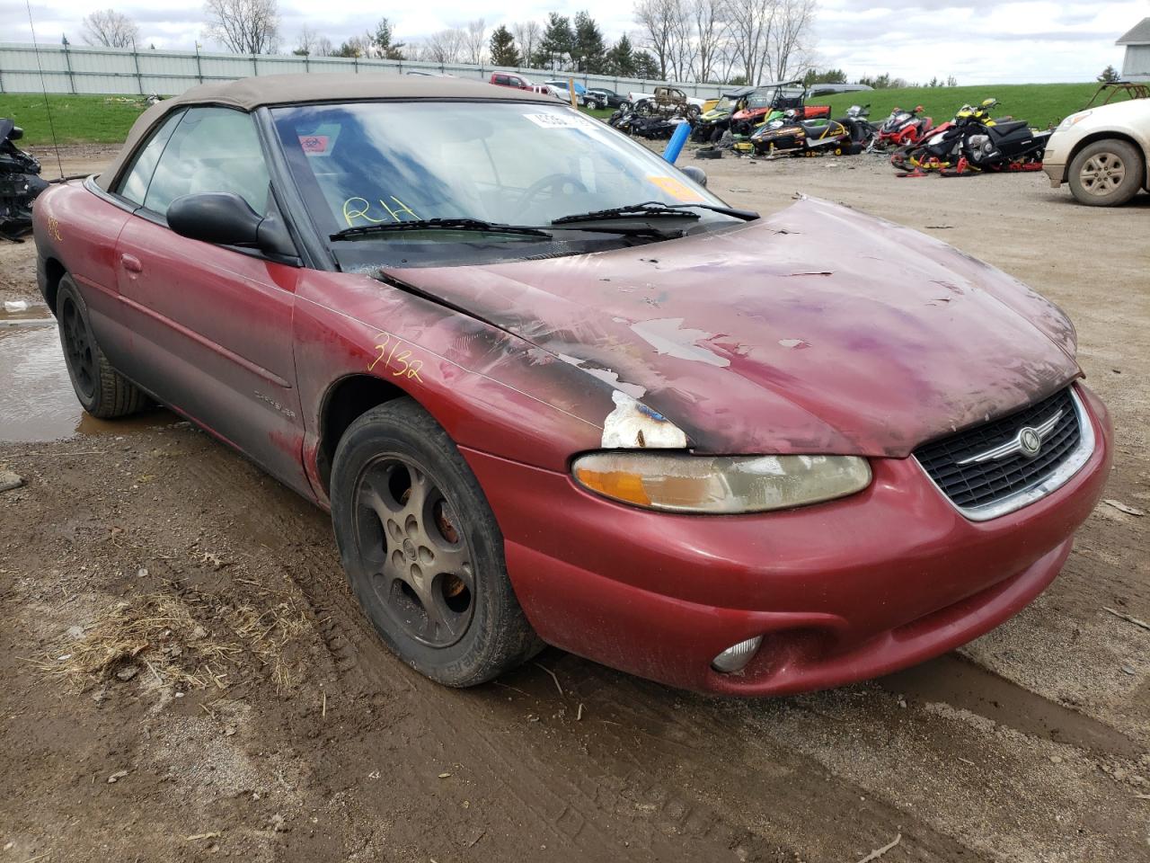 CHRYSLER SEBRING JX 2000 with VIN 3C3EL55H9YT254804 - Photo from auction