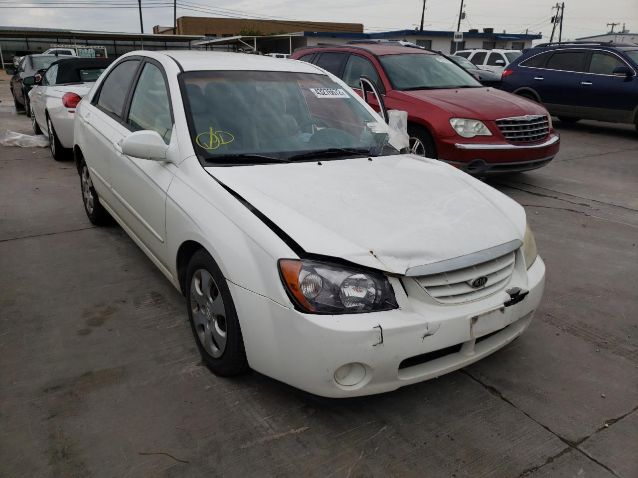 KIA SPECTRA LX 2006 with VIN KNAFE121165367263 - Photo from auction