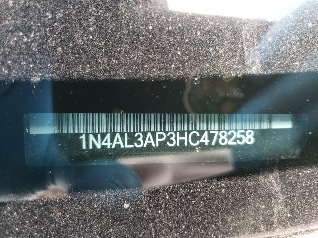 Photo 10 from auction – 2017 NISSAN ALTIMA 2.5 with VIN 1N4AL3AP3HC478258