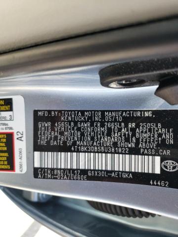 Photo 10 from auction – 2011 TOYOTA AVALON BAS with VIN 4T1BK3DB5BU381822