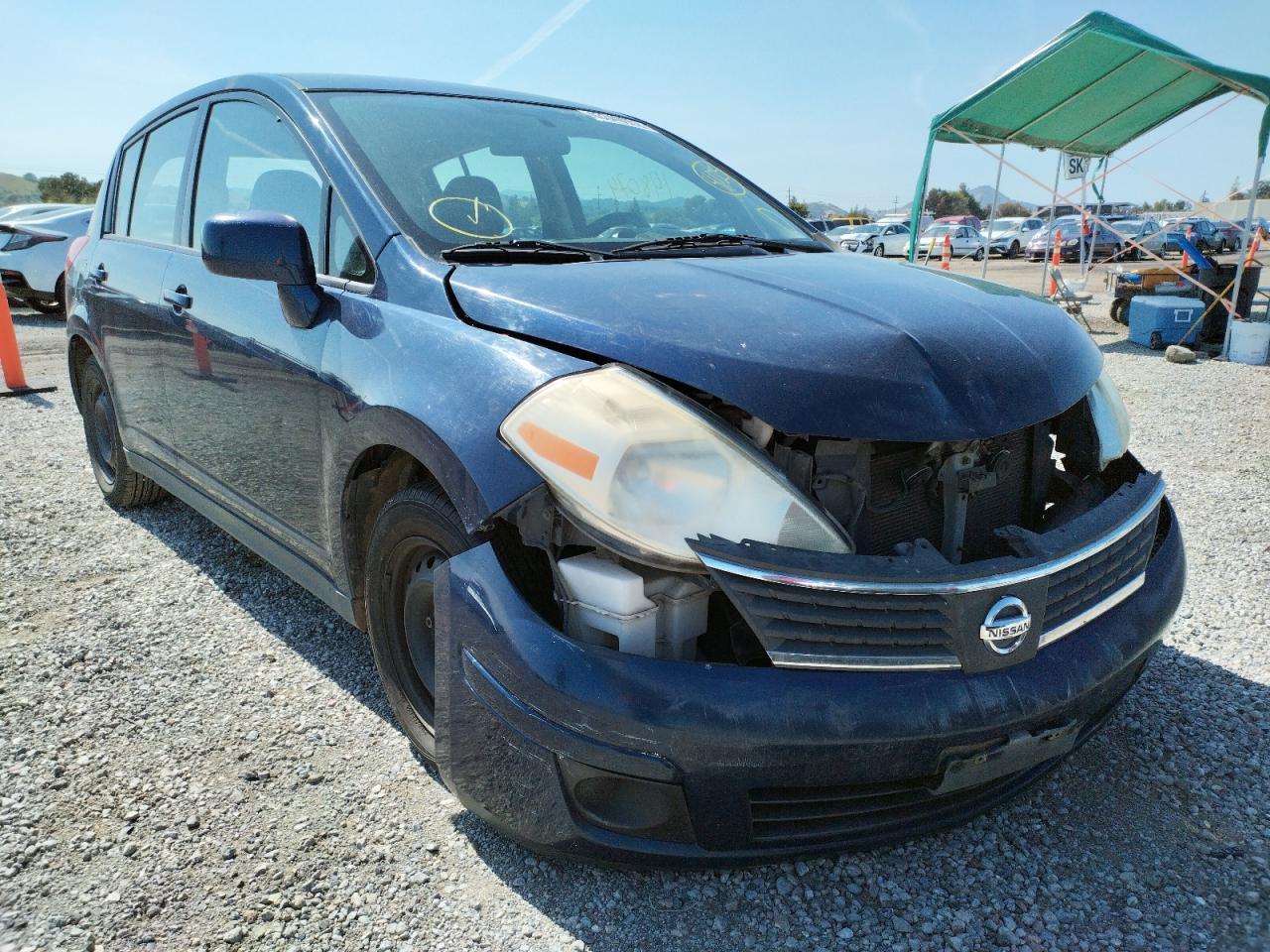 NISSAN VERSA 2007 with VIN 3N1BC13E07L361886 - Photo from auction