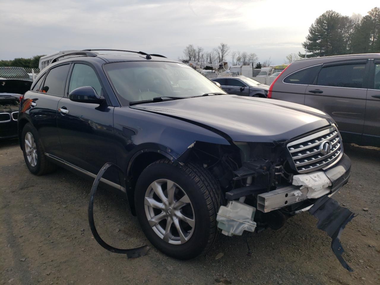INFINITI FX35 2007 with VIN JNRAS08W27X204534 - Photo from auction