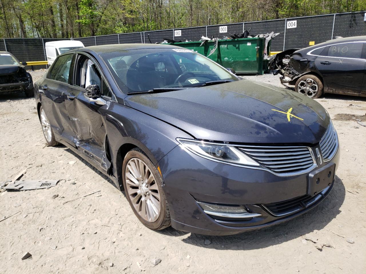 LINCOLN MKZ 2014 with VIN 3LN6L2J97ER820086 - Photo from auction