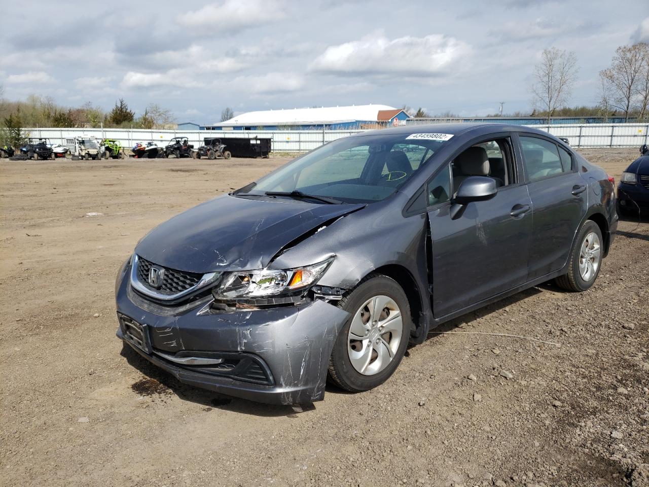 Photo 2 from auction – 2013 HONDA CIVIC LX with VIN 19XFB2F51DE097127