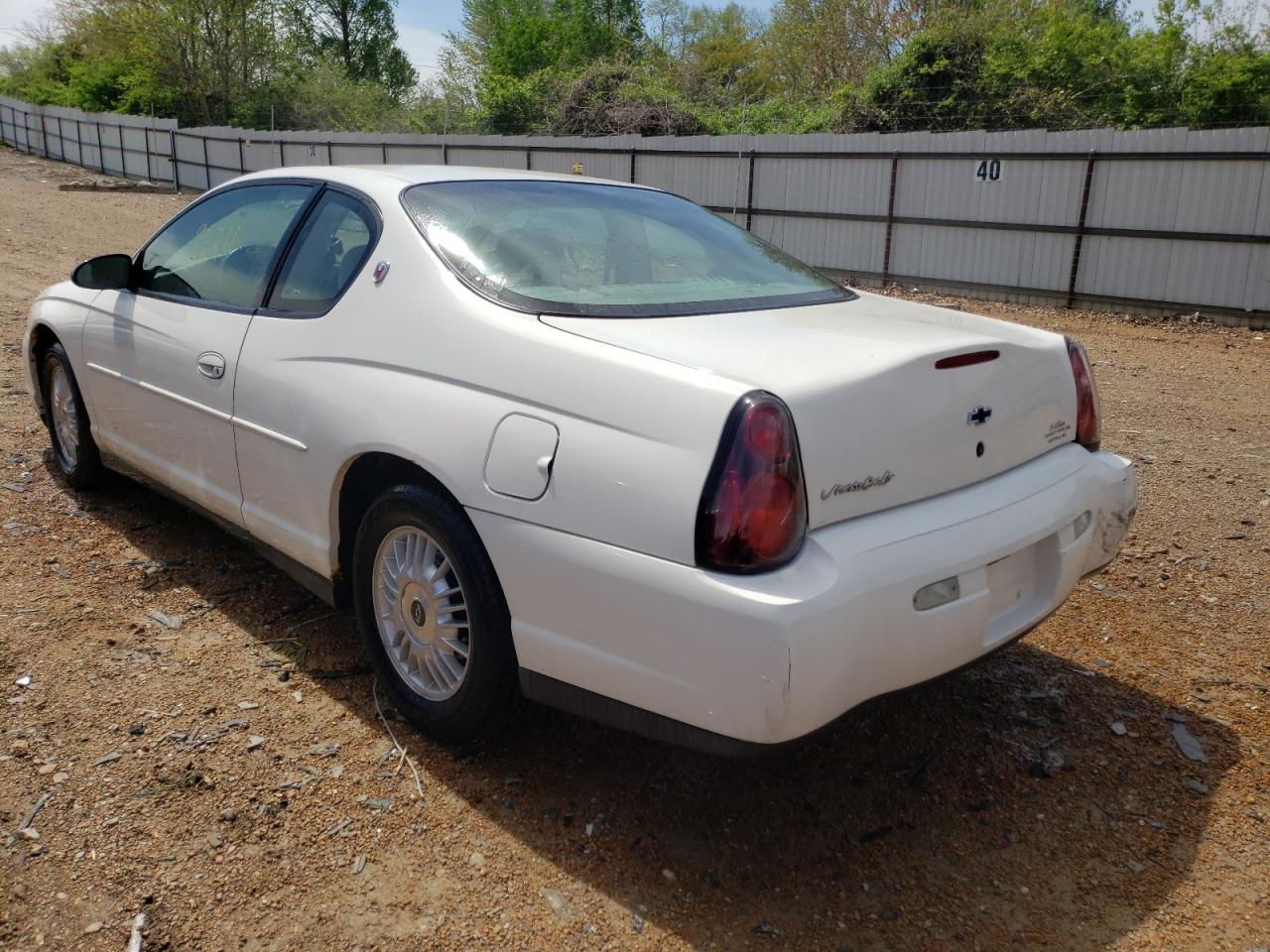 Photo 3 from auction – 2001 CHEVROLET MONTE CARL with VIN 2G1WW12E819361502