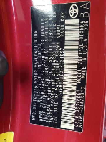 Photo 10 from auction – 2014 TOYOTA COROLLA L with VIN 5YFBURHE3EP021097