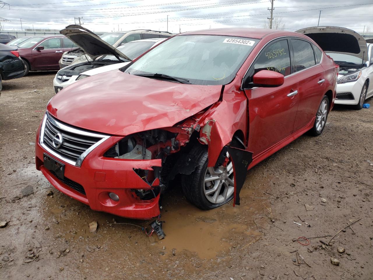Photo 2 from auction – 2014 NISSAN SENTRA S with VIN 3N1AB7AP1EY270180