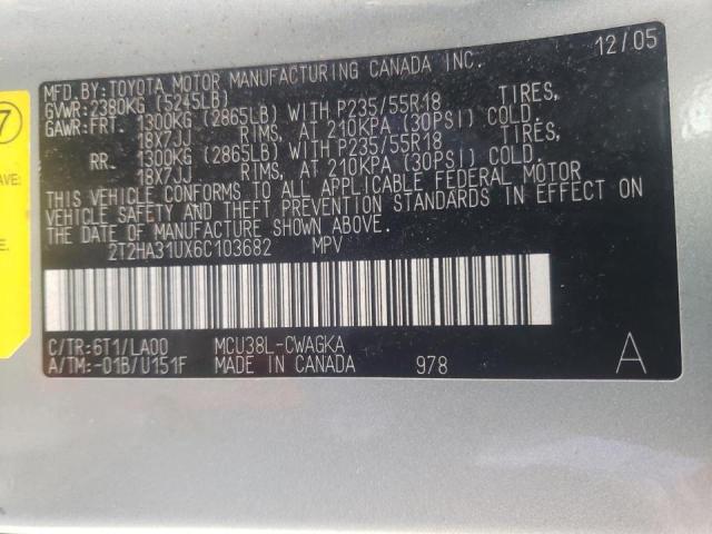 Photo 10 from auction – 2006 LEXUS RX 330 with VIN 2T2HA31UX6C103682