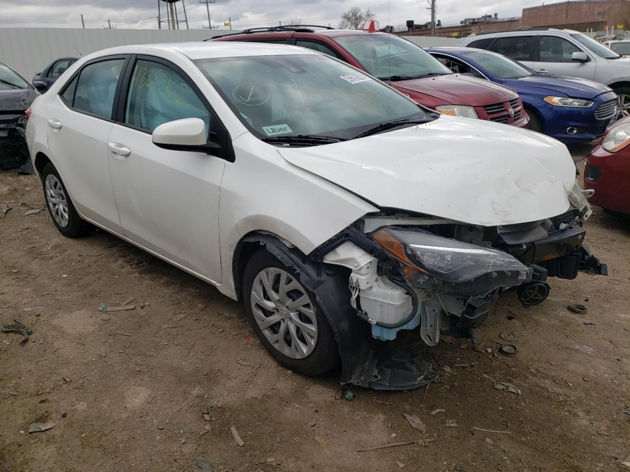 TOYOTA COROLLA L 2019 with VIN 5YFBURHE6KP940281 - Photo from auction