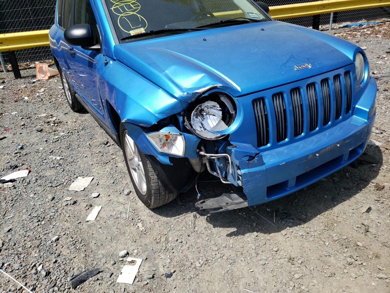 Photo 9 from auction – 2008 JEEP COMPASS SP with VIN 1J8FT47W88D772505