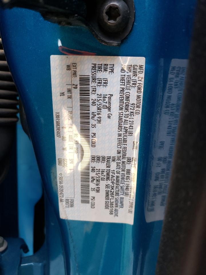 Photo 10 from auction – 2015 FORD FOCUS SE with VIN 1FADP3K26FL385168