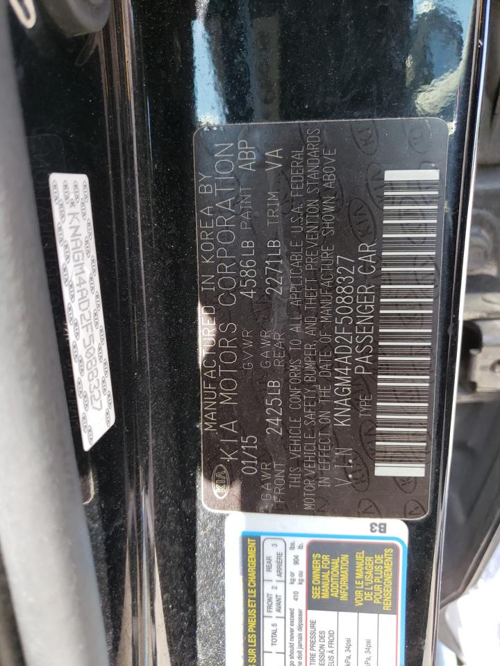Фото 10 с аукциона – 2015 KIA OPTIMA HYB с VIN KNAGM4AD2F5088327