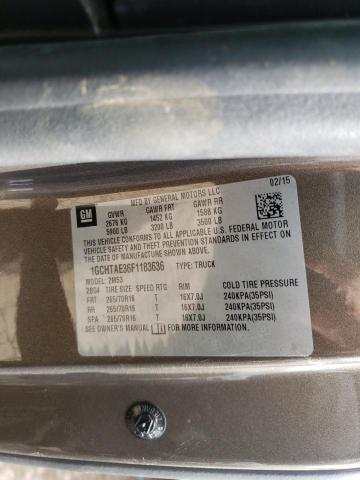 Photo 10 from auction – 2015 CHEVROLET COLORADO with VIN 1GCHTAE36F1183636