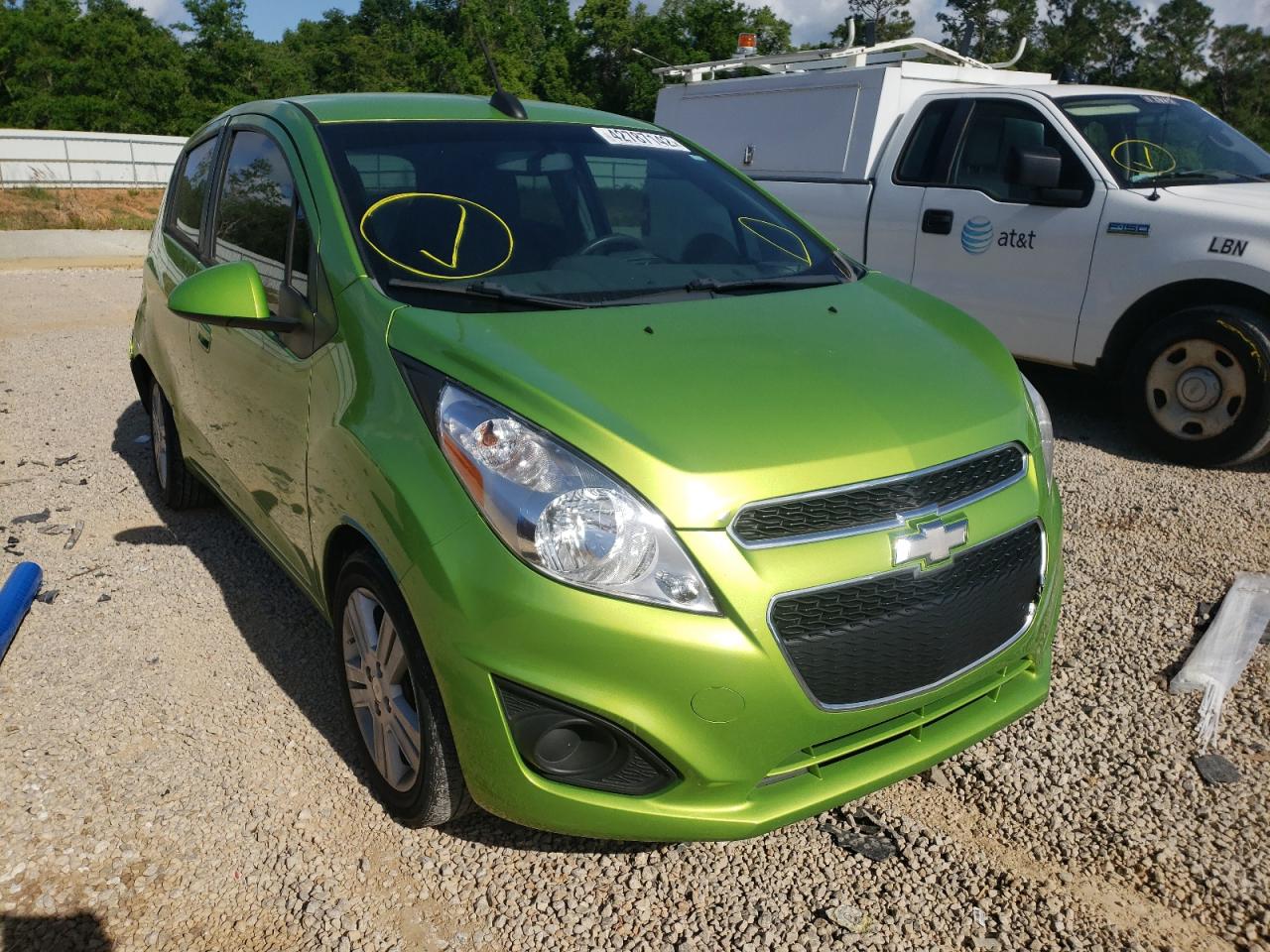 CHEVROLET SPARK 1LT 2015 with VIN KL8CD6S92FC712879 - Photo from auction