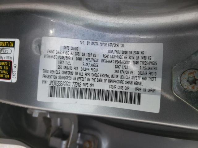 Photo 10 from auction – 2009 MAZDA CX-9 with VIN JM3TB38A290177918