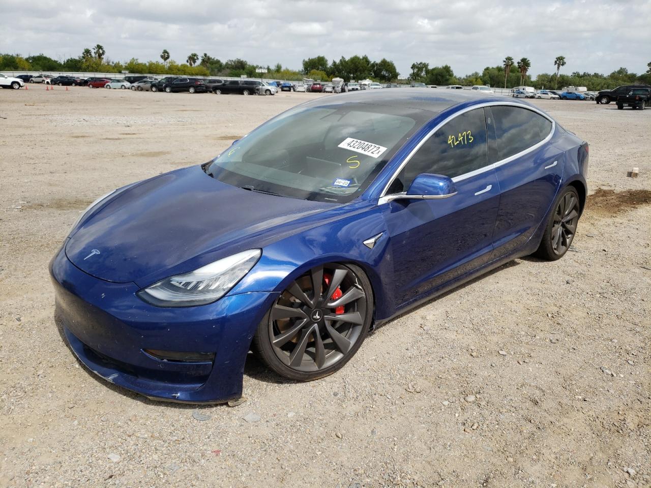 Photo 2 from auction – 2020 TESLA MODEL 3 with VIN 5YJ3E1EC7LF713913