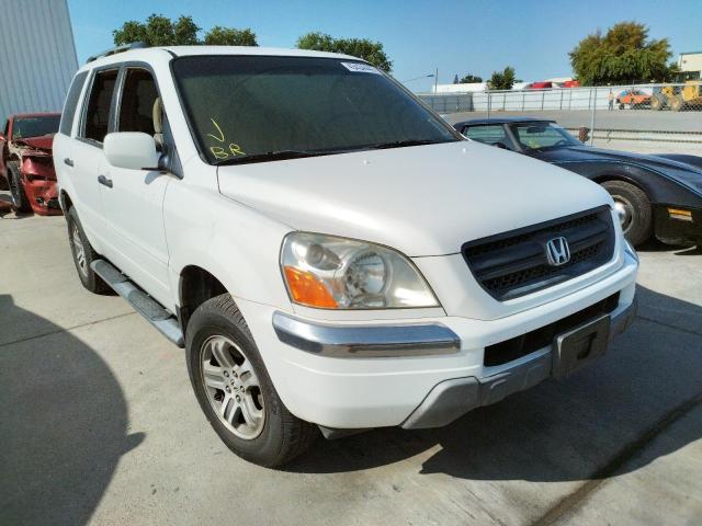 HONDA PILOT EXL 2004 with VIN 2HKYF18774H608700 - Photo from auction